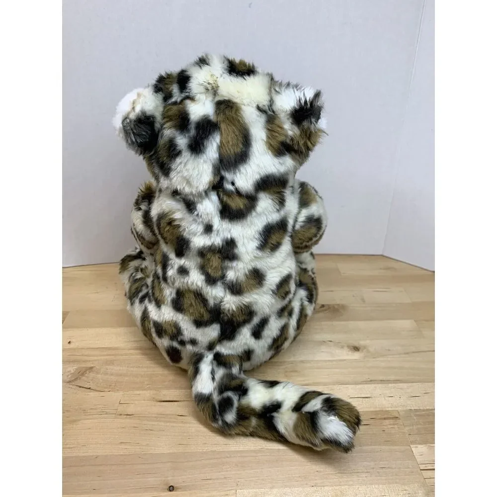 Build A Bear White Leopard‎ Plush Animal 14